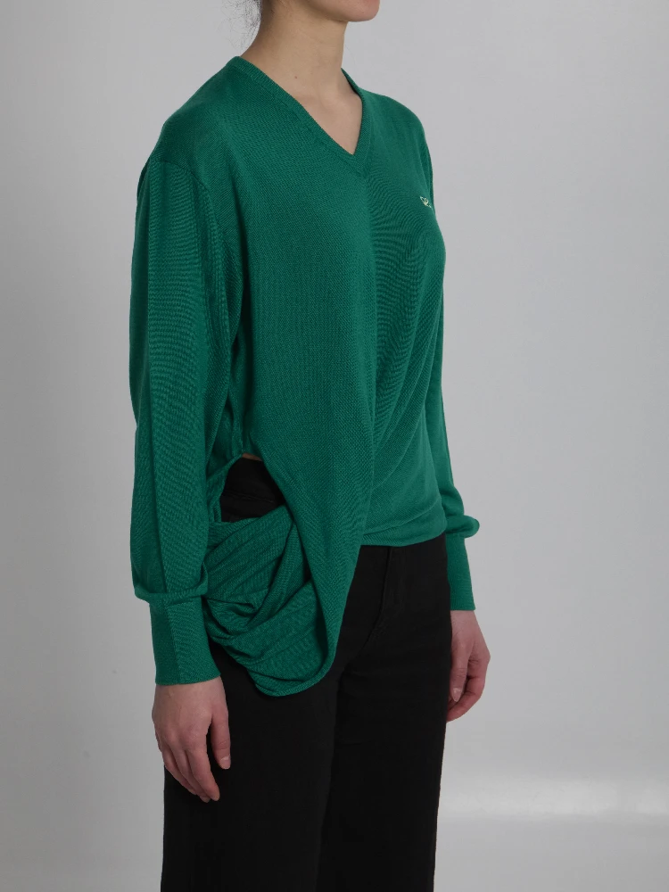 Green wool sweater alternative