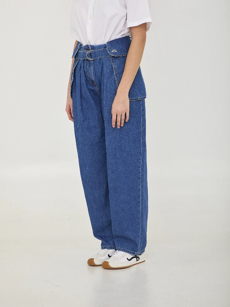Cargo jeans in denim alternative