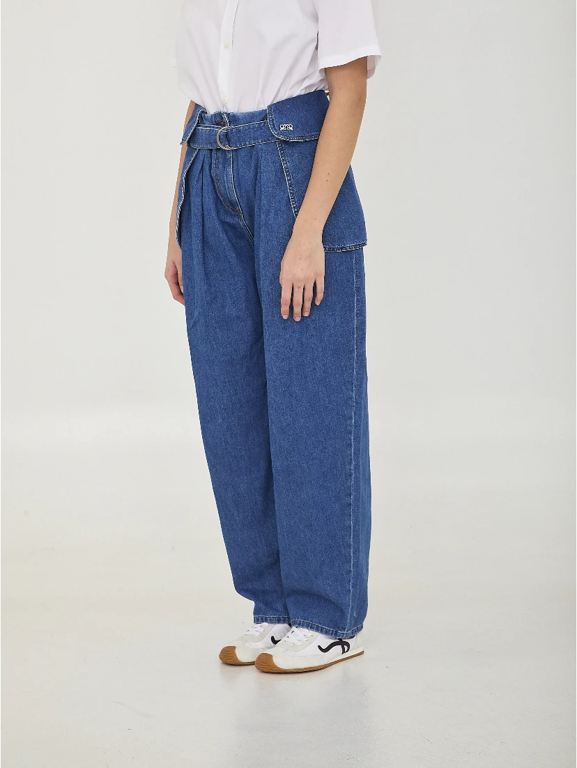 Cargo jeans in denim
