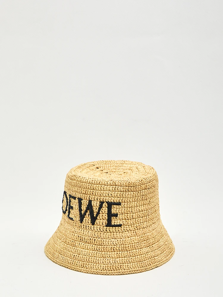 Raffia bucket hat