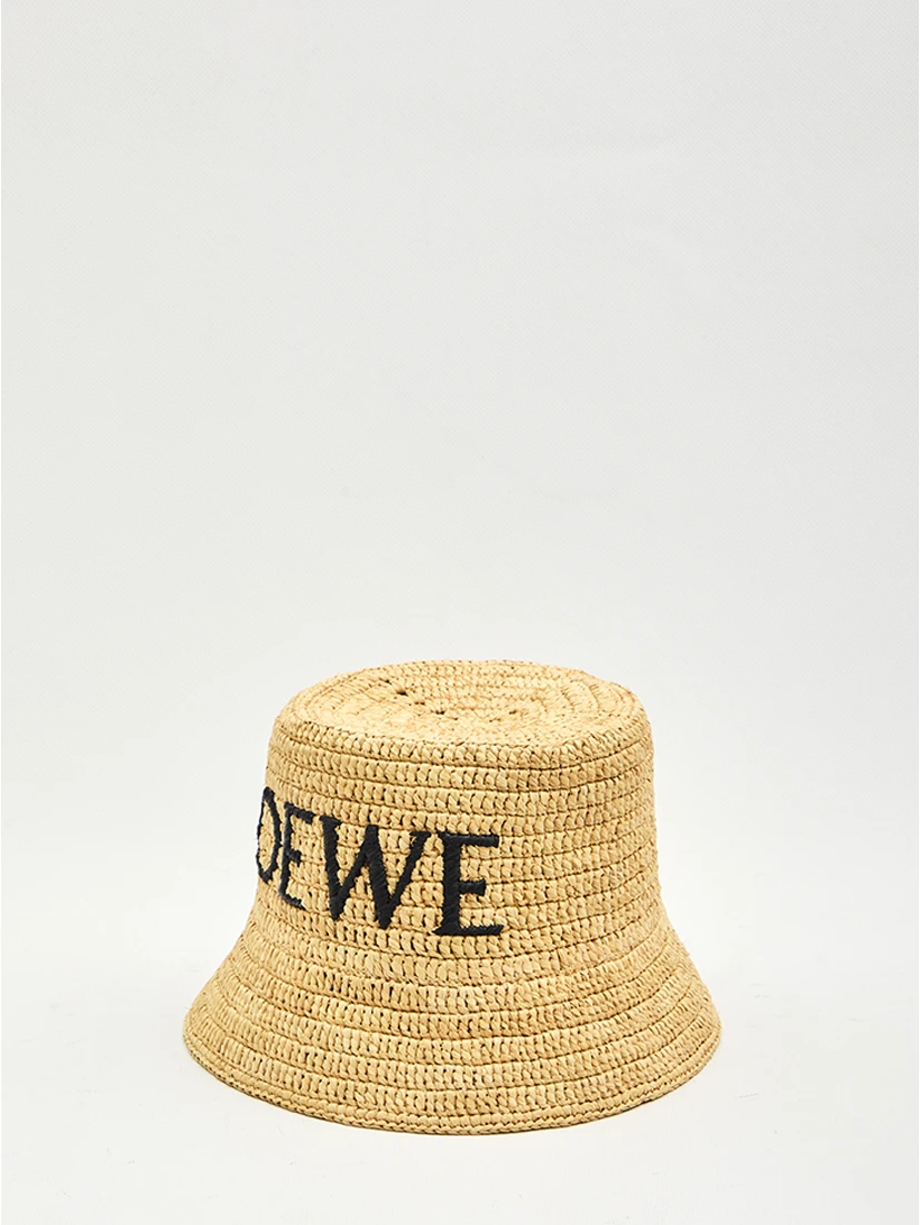 Raffia bucket hat