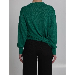 Green wool sweater