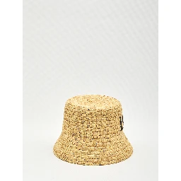 قبعة دلو من الرافيا