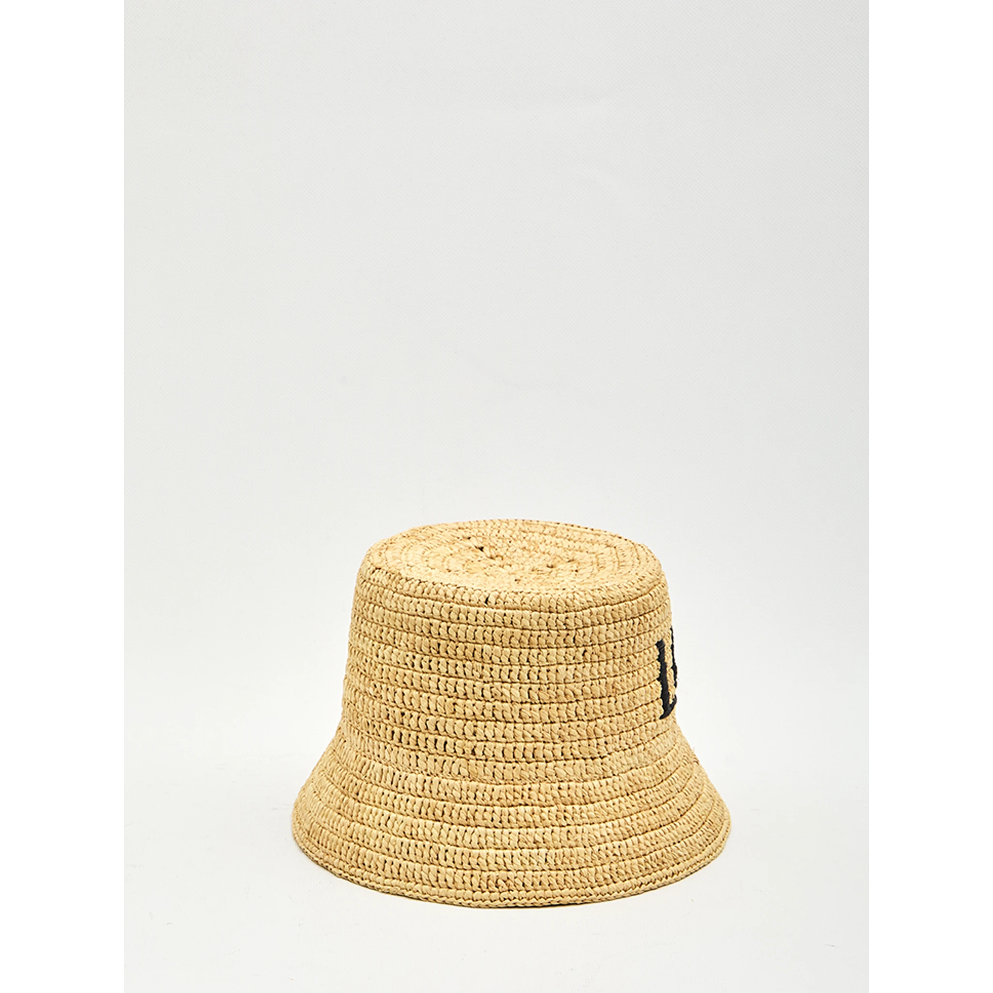 قبعة دلو من الرافيا