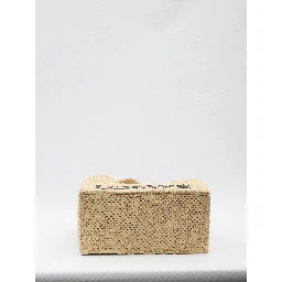 Tote bag in raffia medium