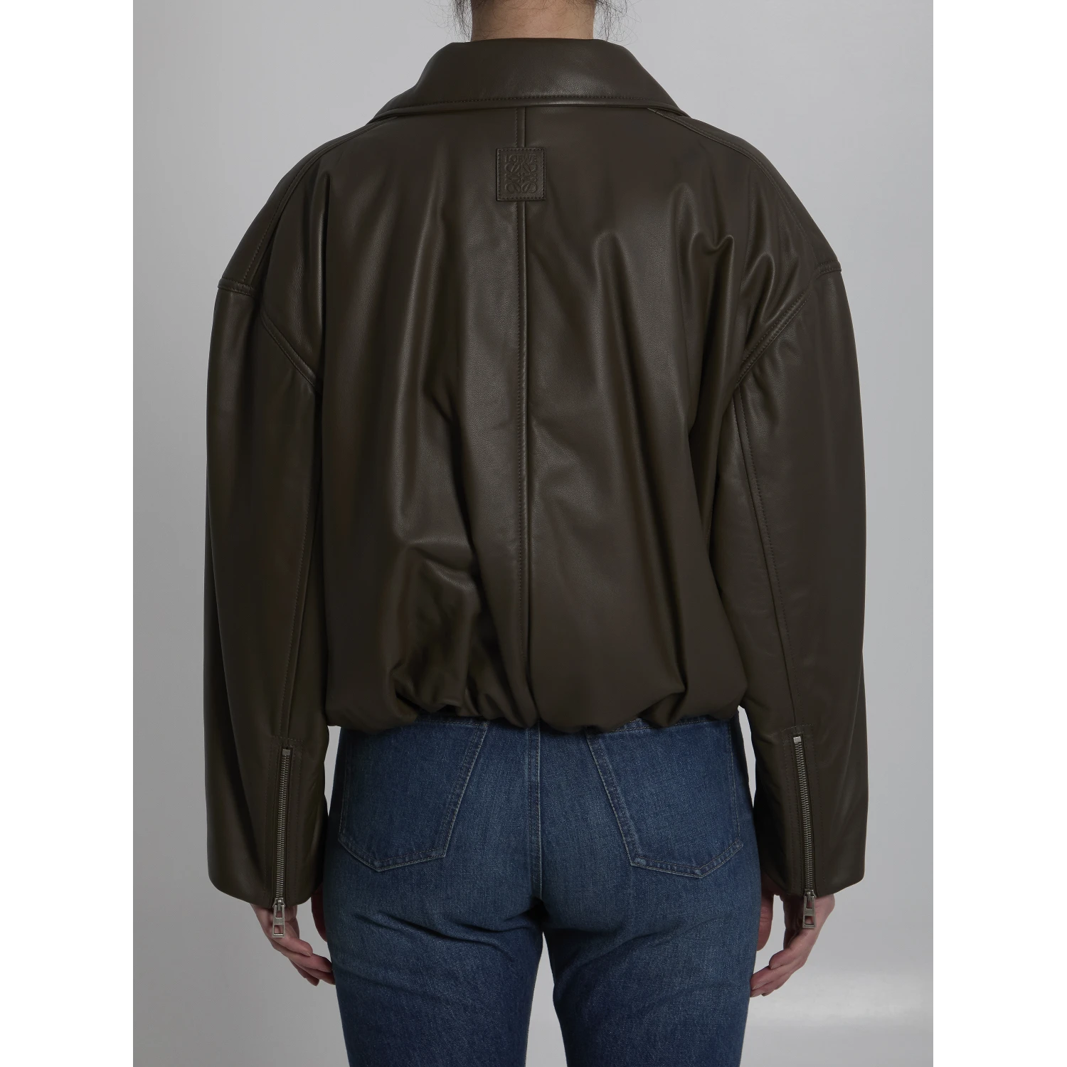 Lamb nappa biker jacket