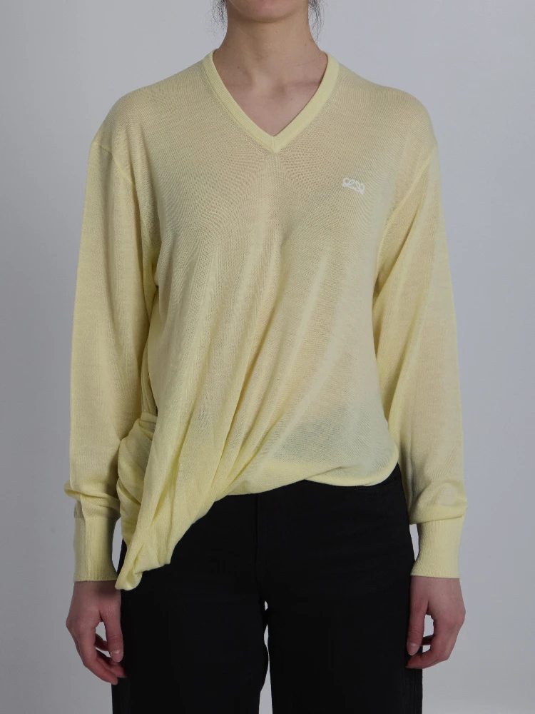 Light yellow wool sweater