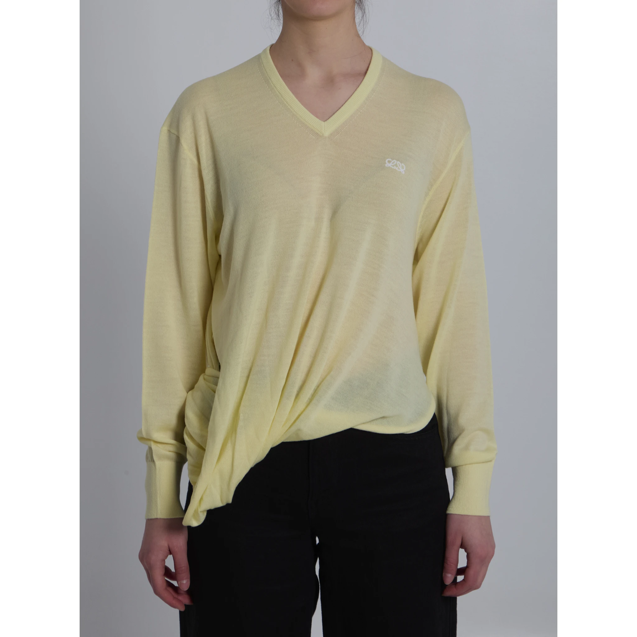Light yellow wool sweater