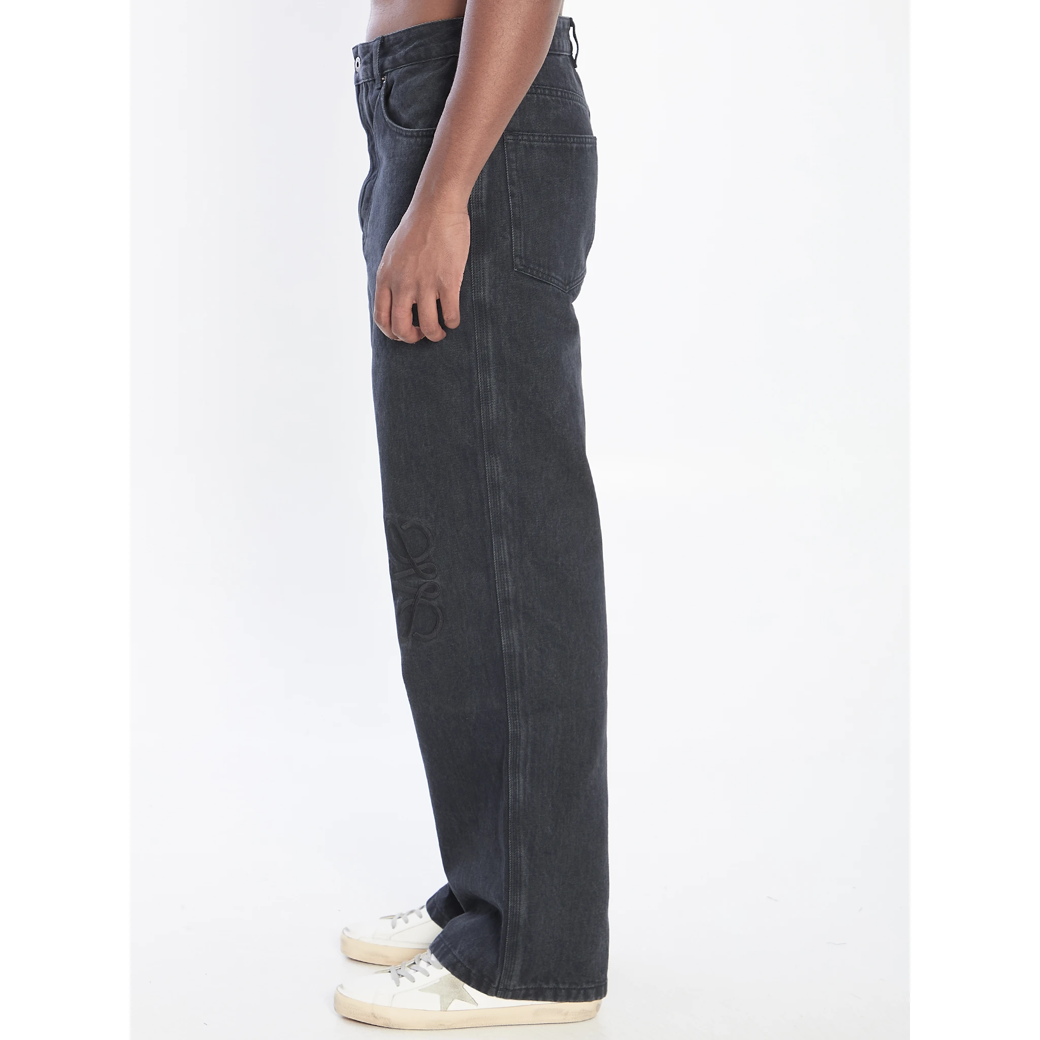 Baggy Anagram denim pants