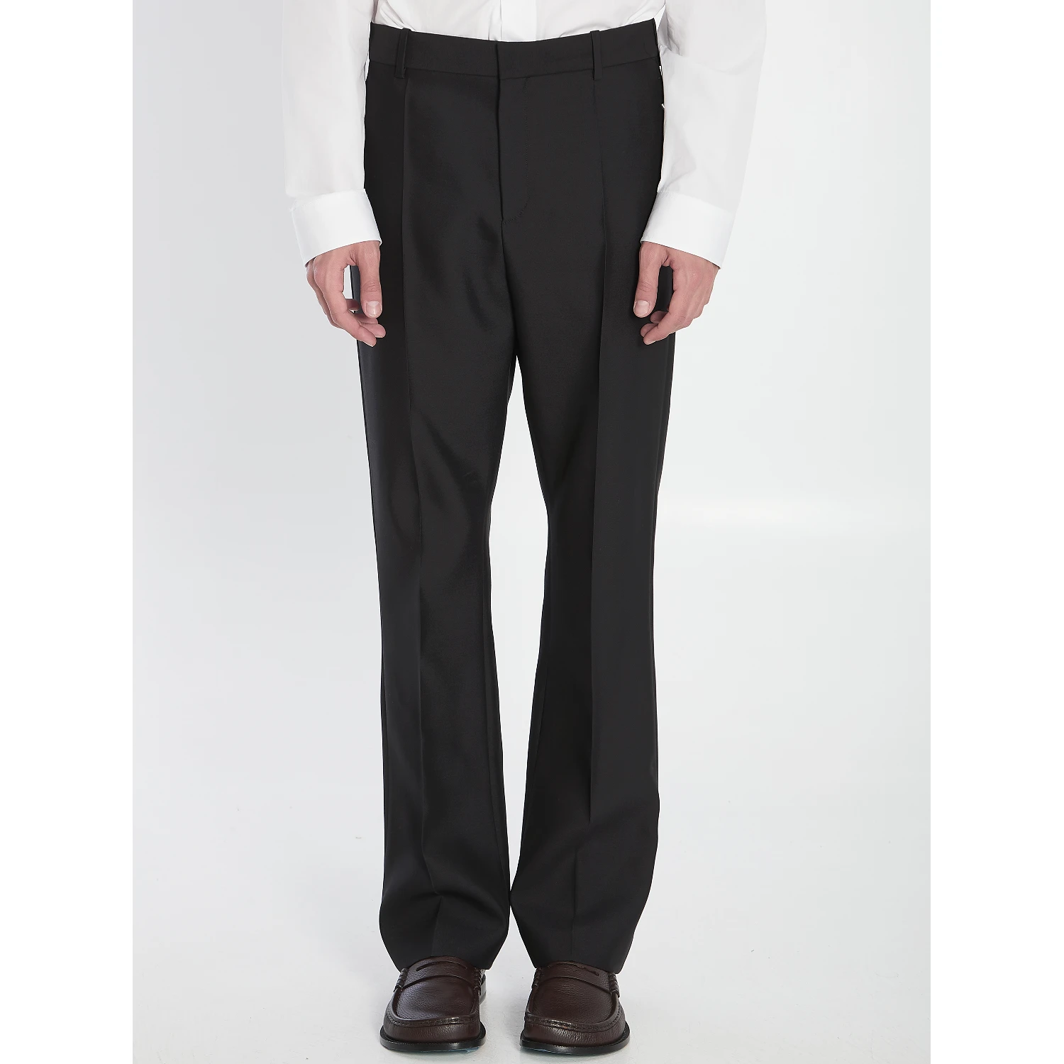 Tailored Wool and Silk Trousers
