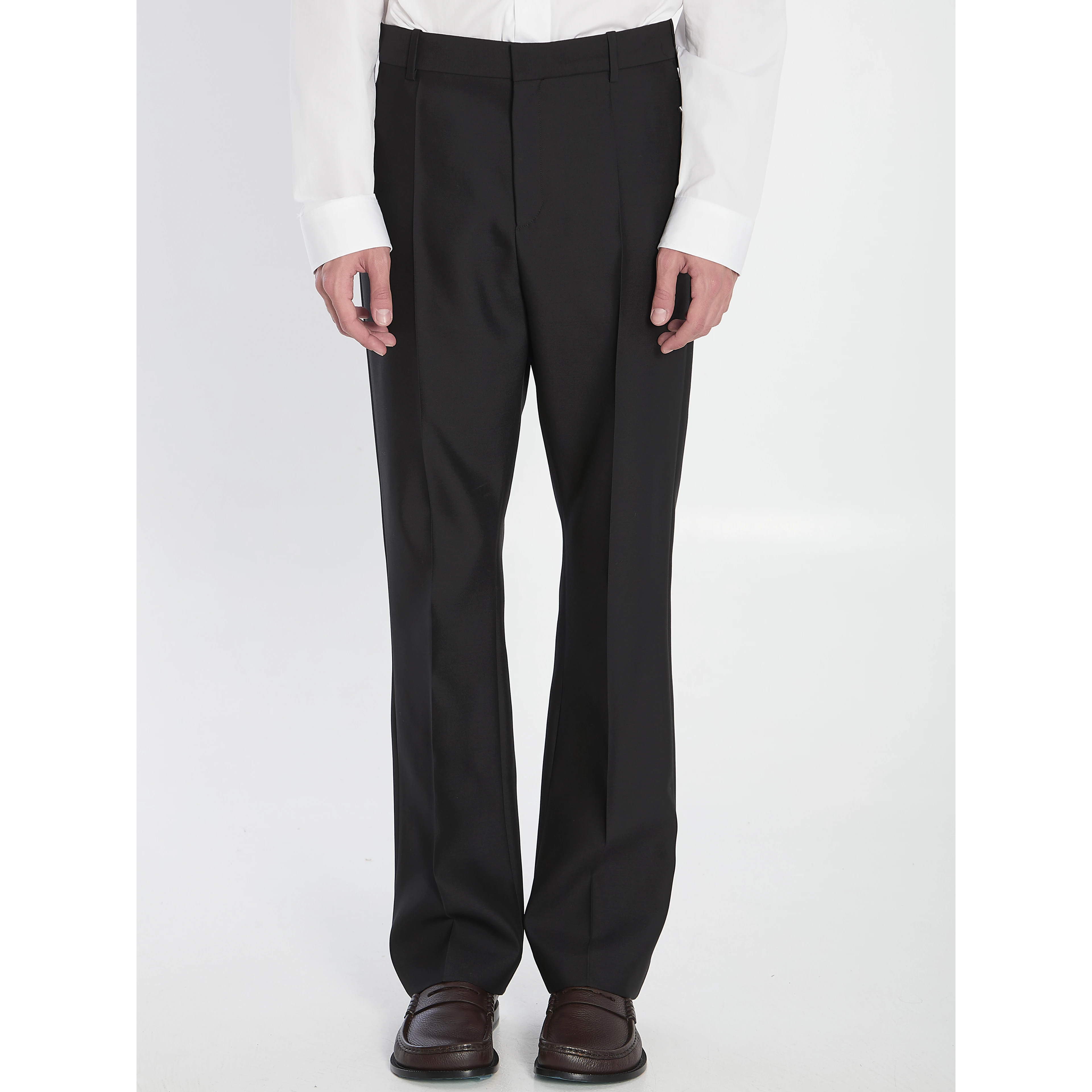 Tailored Wool and Silk Trousers