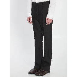 Tailored Wool and Silk Trousers
