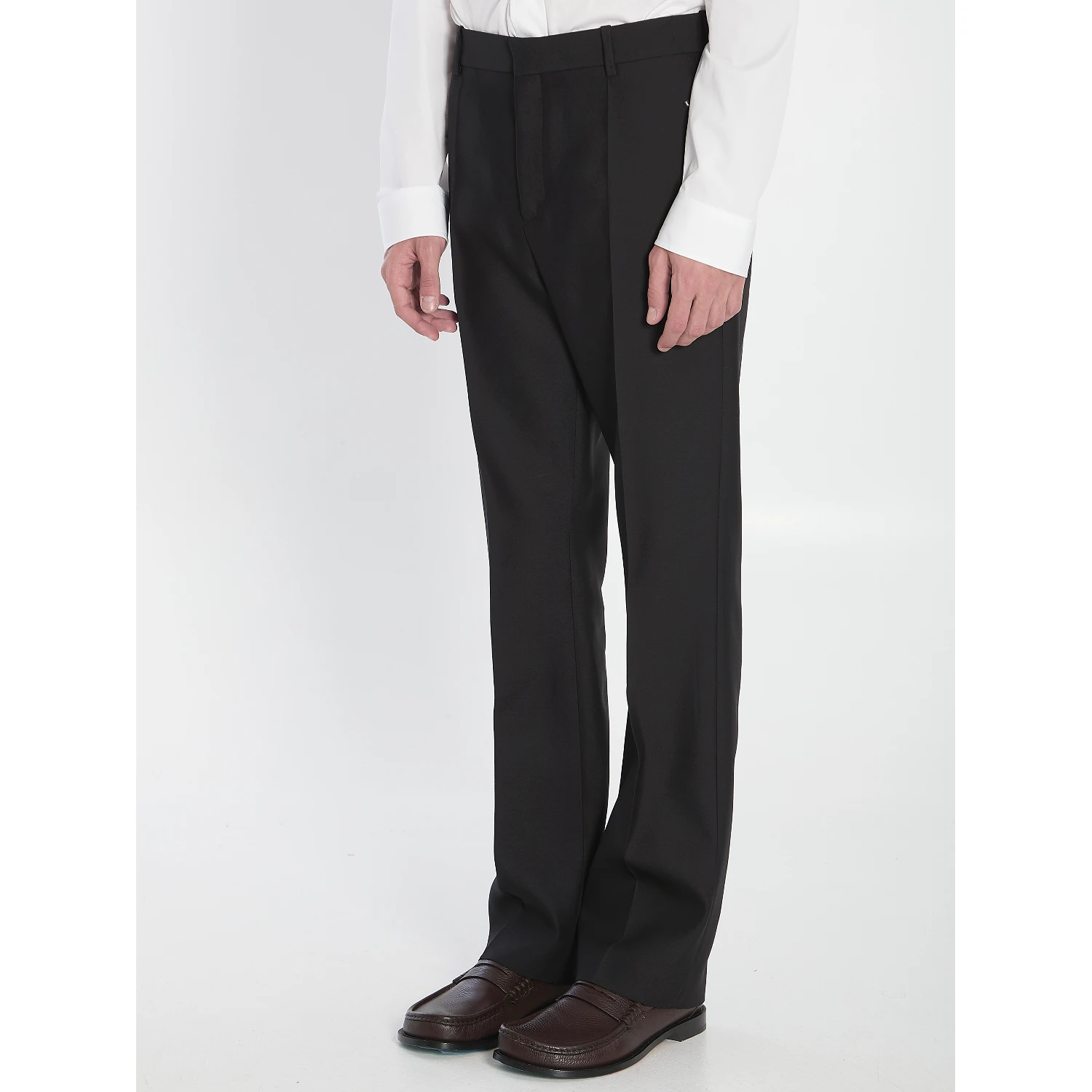Tailored Wool and Silk Trousers