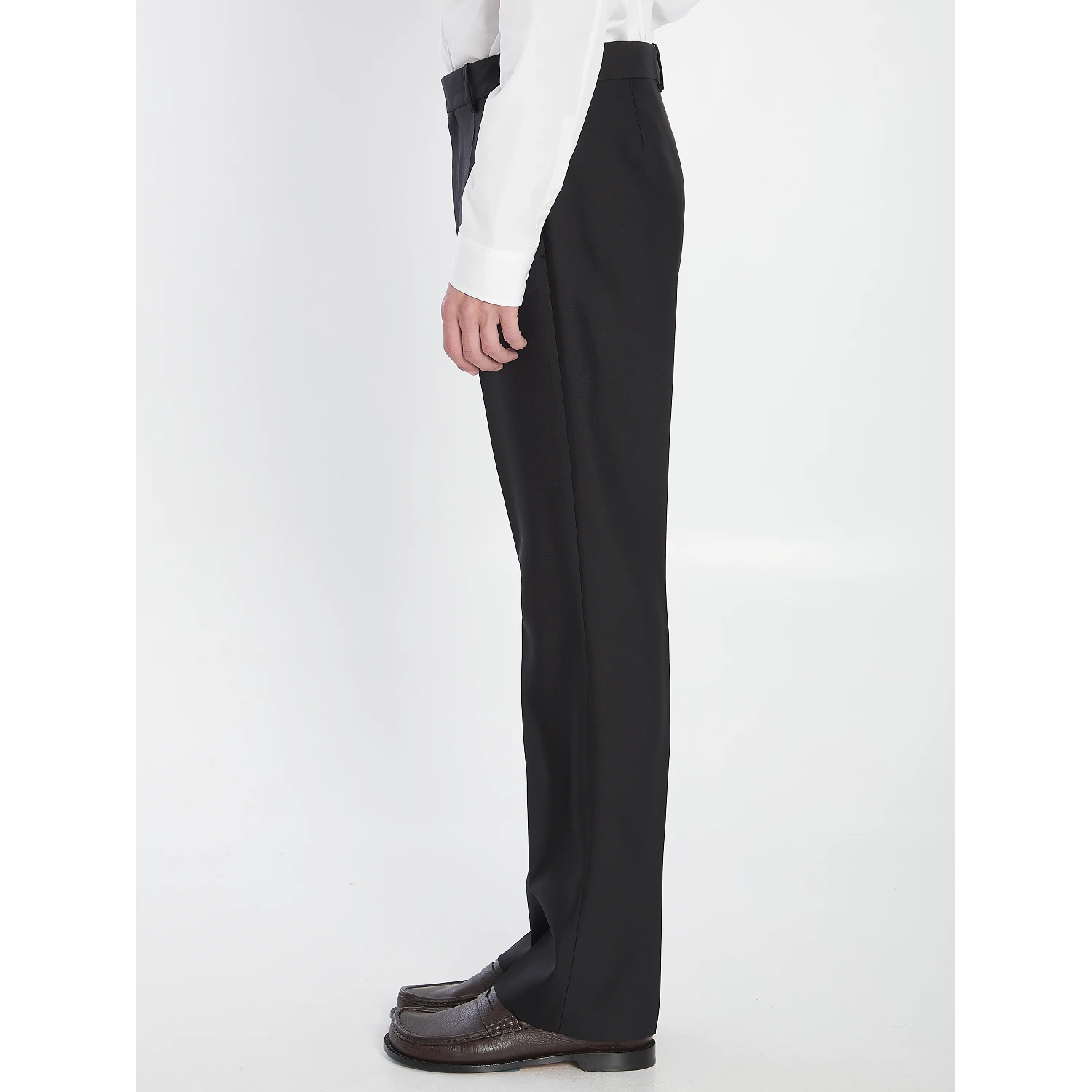 Tailored Wool and Silk Trousers