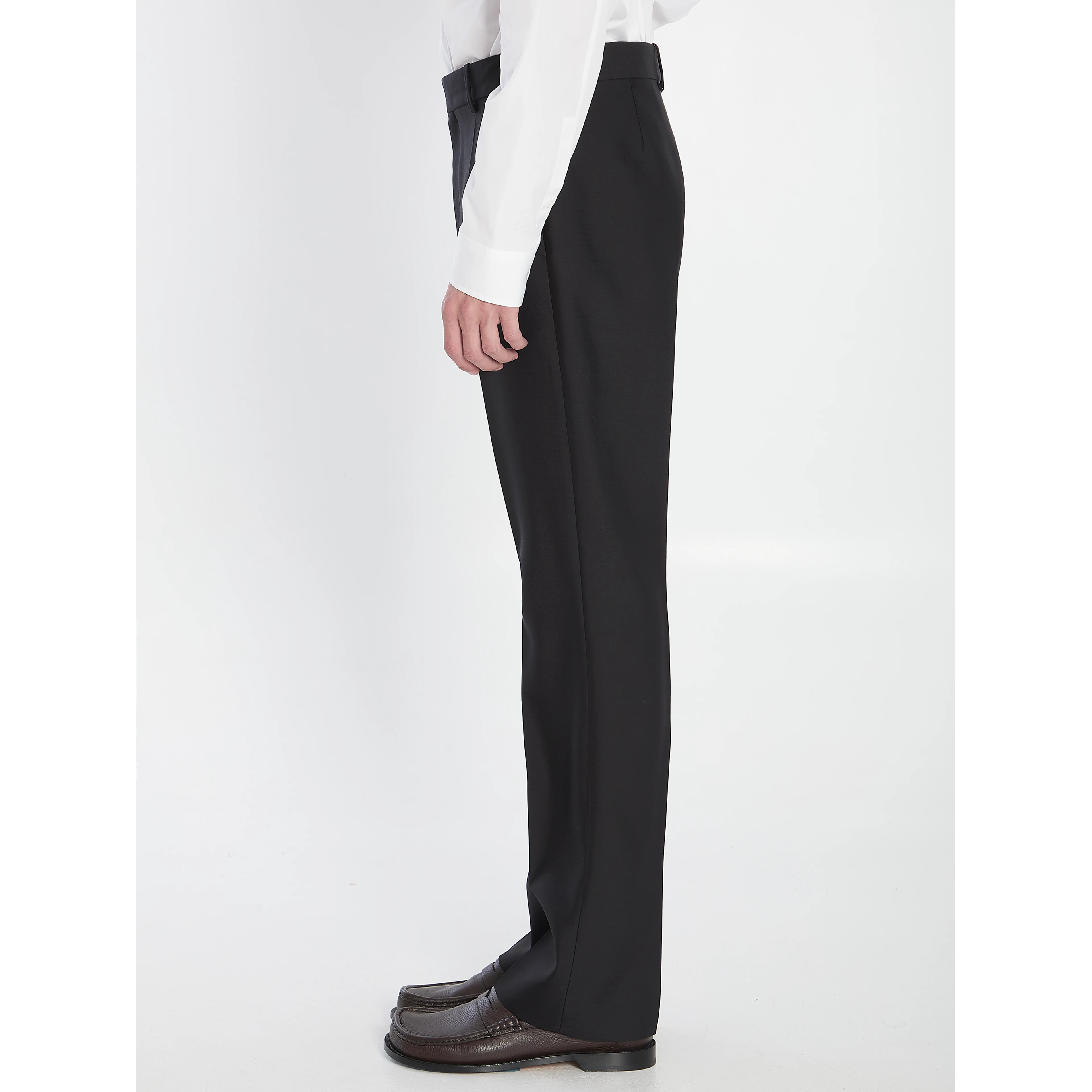 Tailored Wool and Silk Trousers