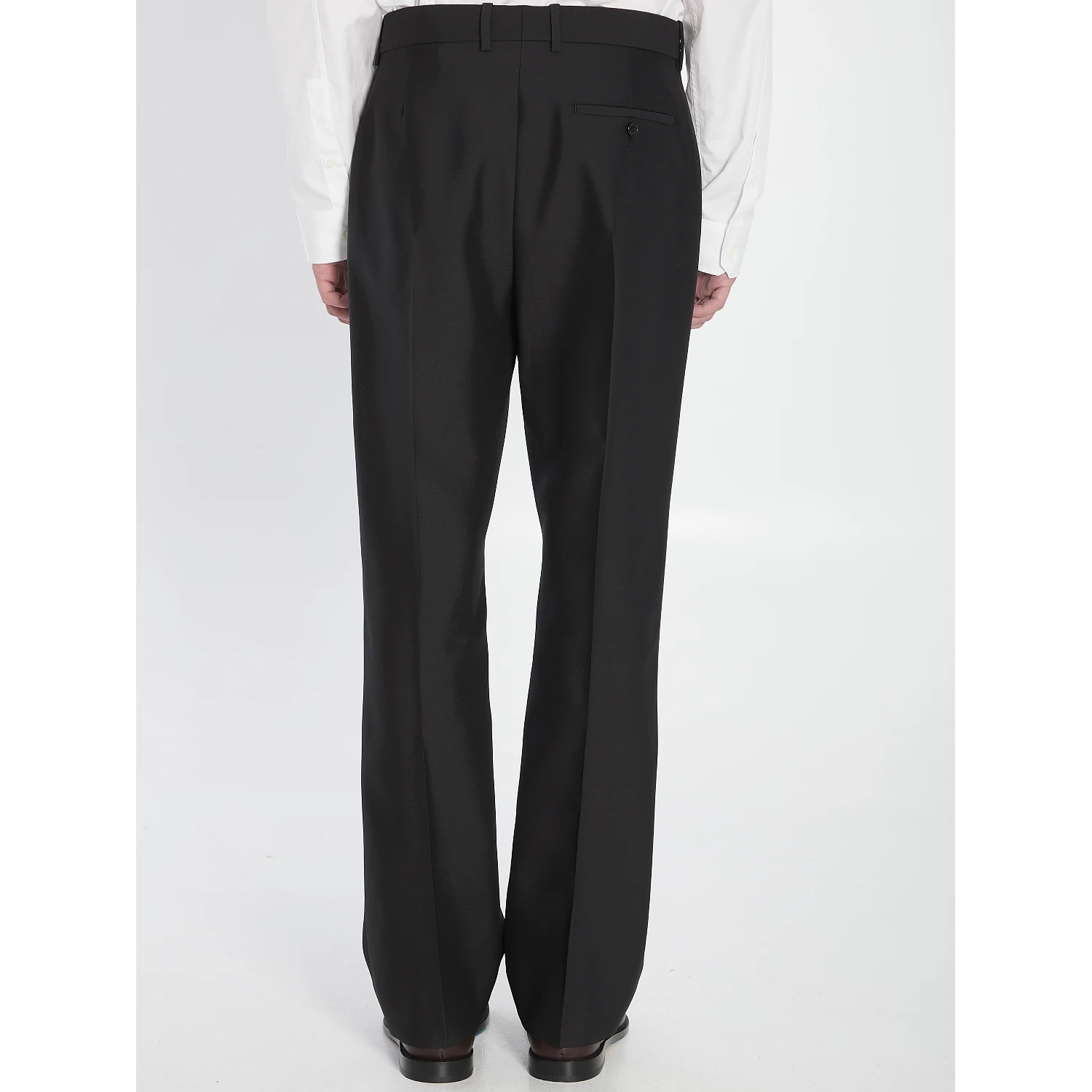 Tailored Wool and Silk Trousers