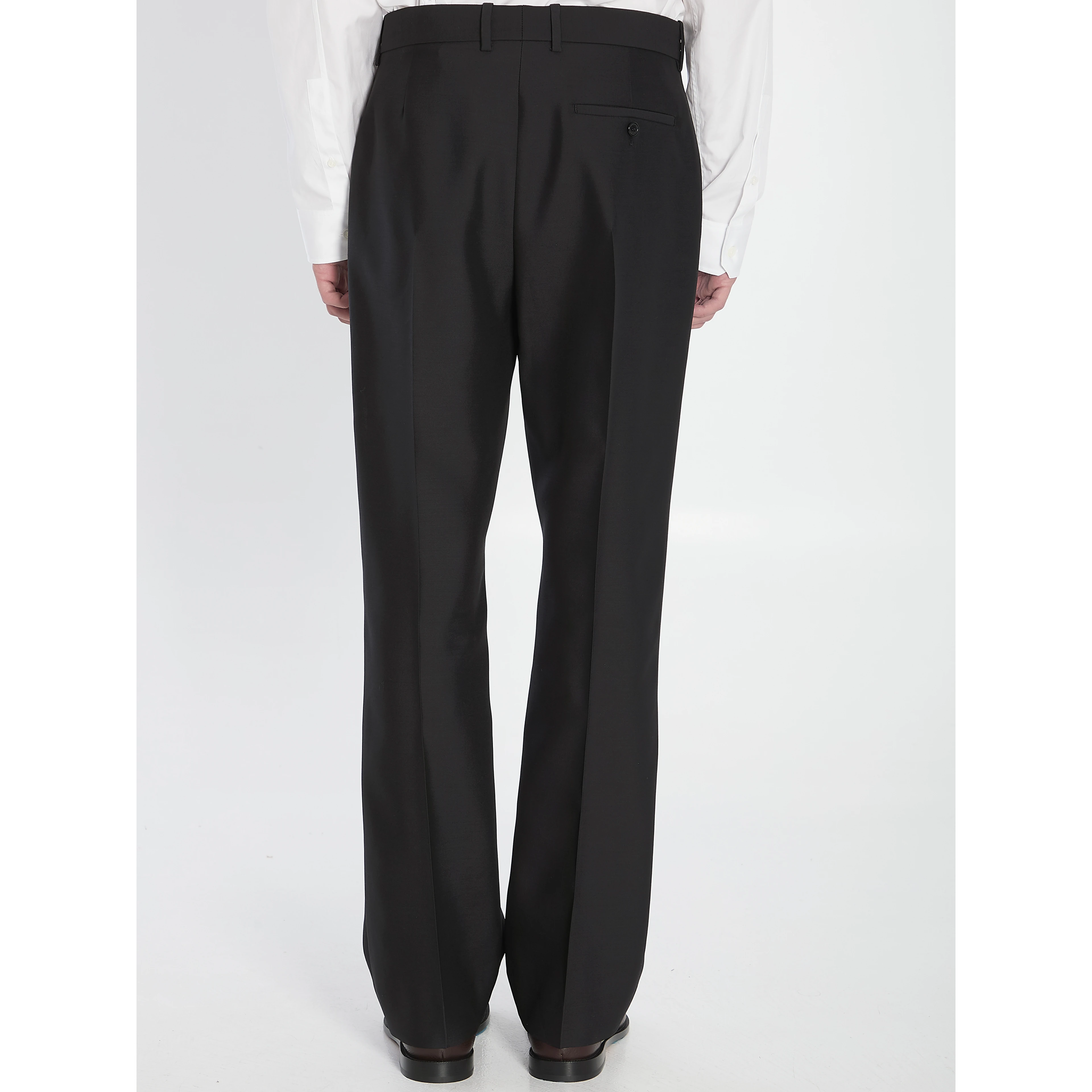 Tailored Wool and Silk Trousers