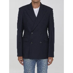 Wool double-breasted jacket