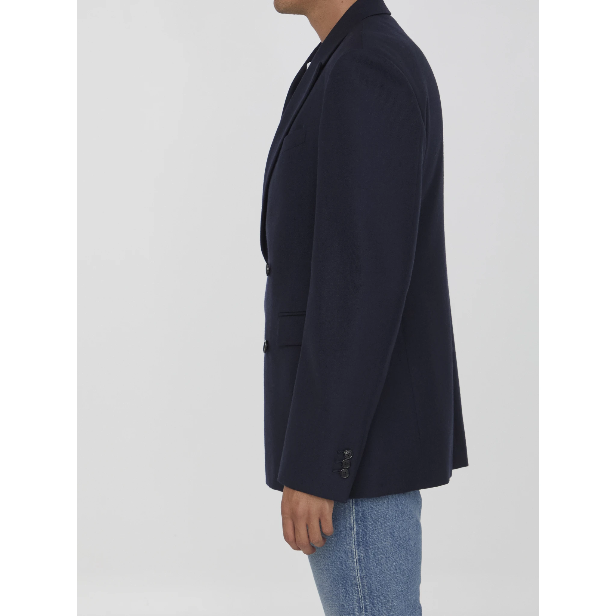 Wool double-breasted jacket