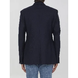 Wool double-breasted jacket