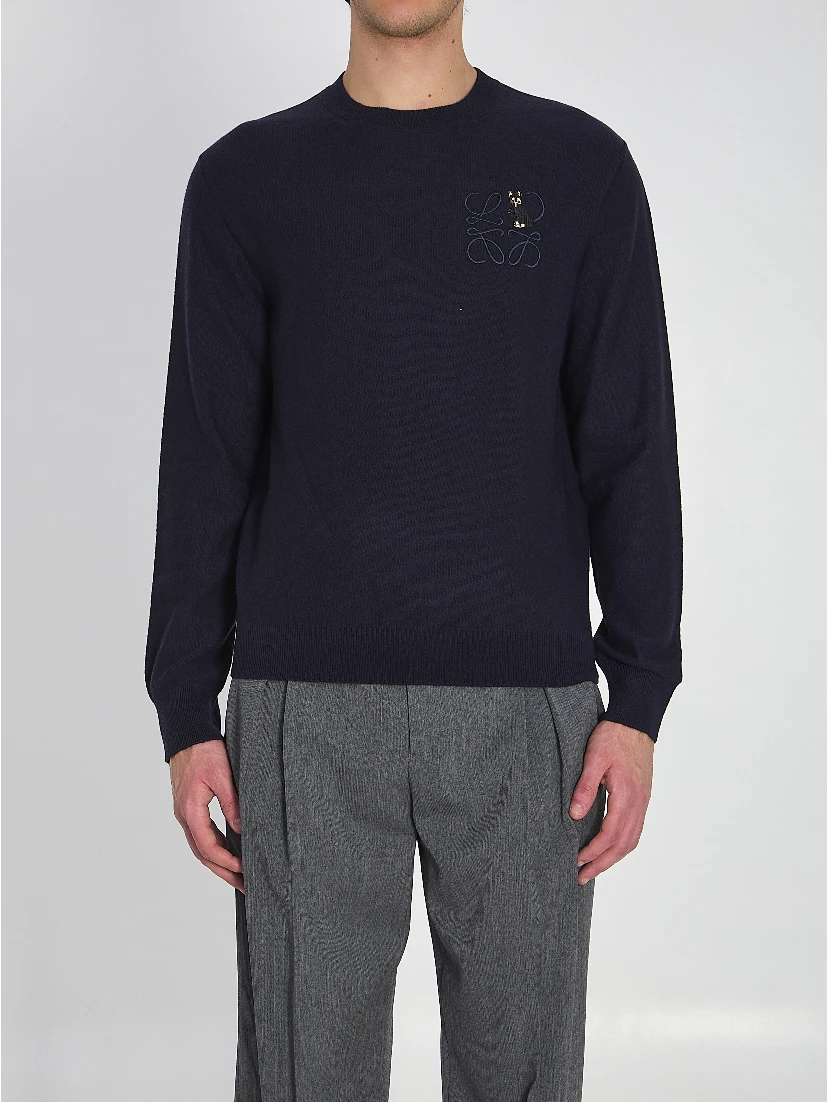Futurist Cat wool sweater