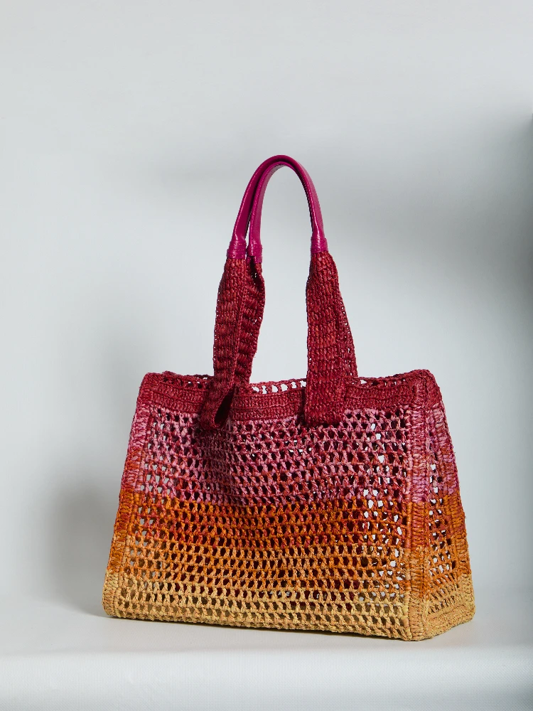 East-West Summer Banana raffia tote bag alternative
