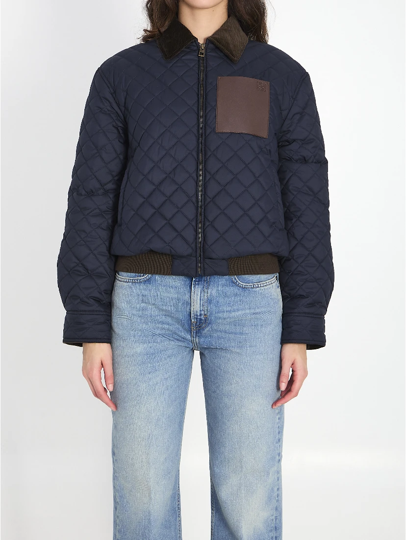 Quilted short jacket
