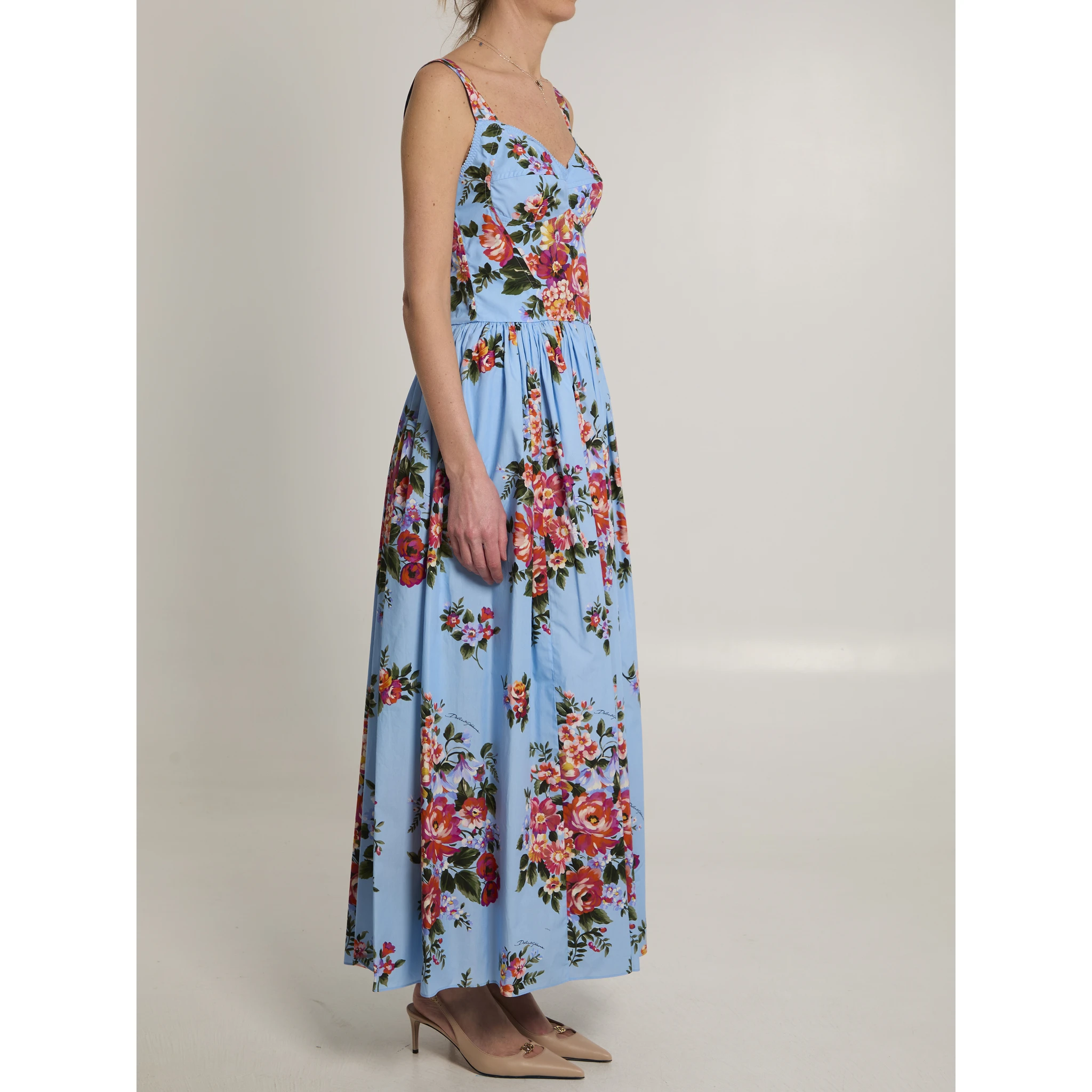 Maxi dress with floral print