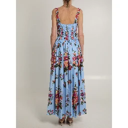 Maxi dress with floral print