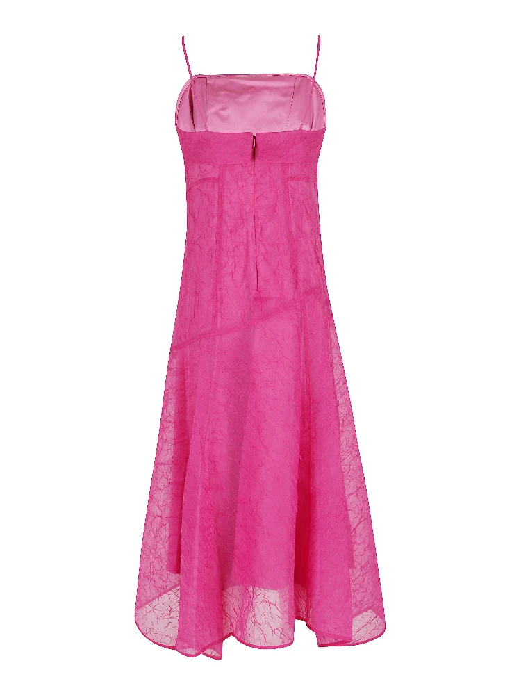 SHIBORI ORGANZA LONG ASYMMETRIC DRESS alternative