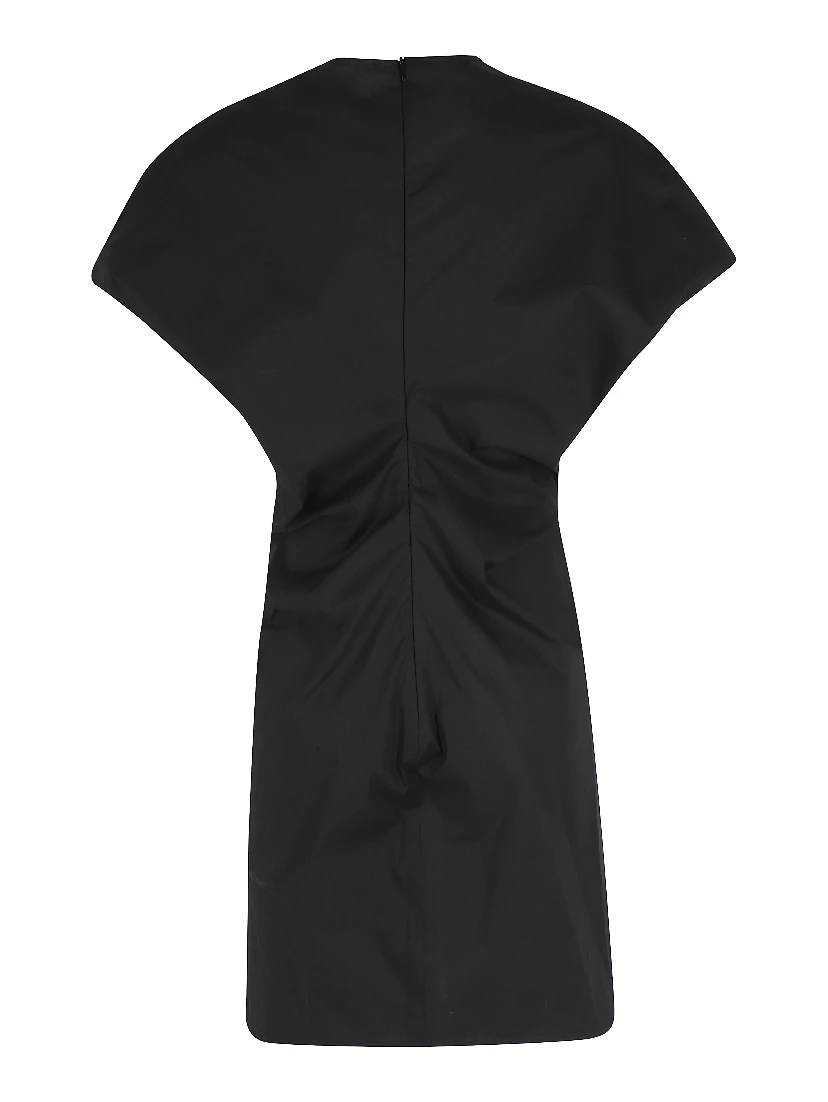 ABITO CORTO SCOLLO V IN POPELINE