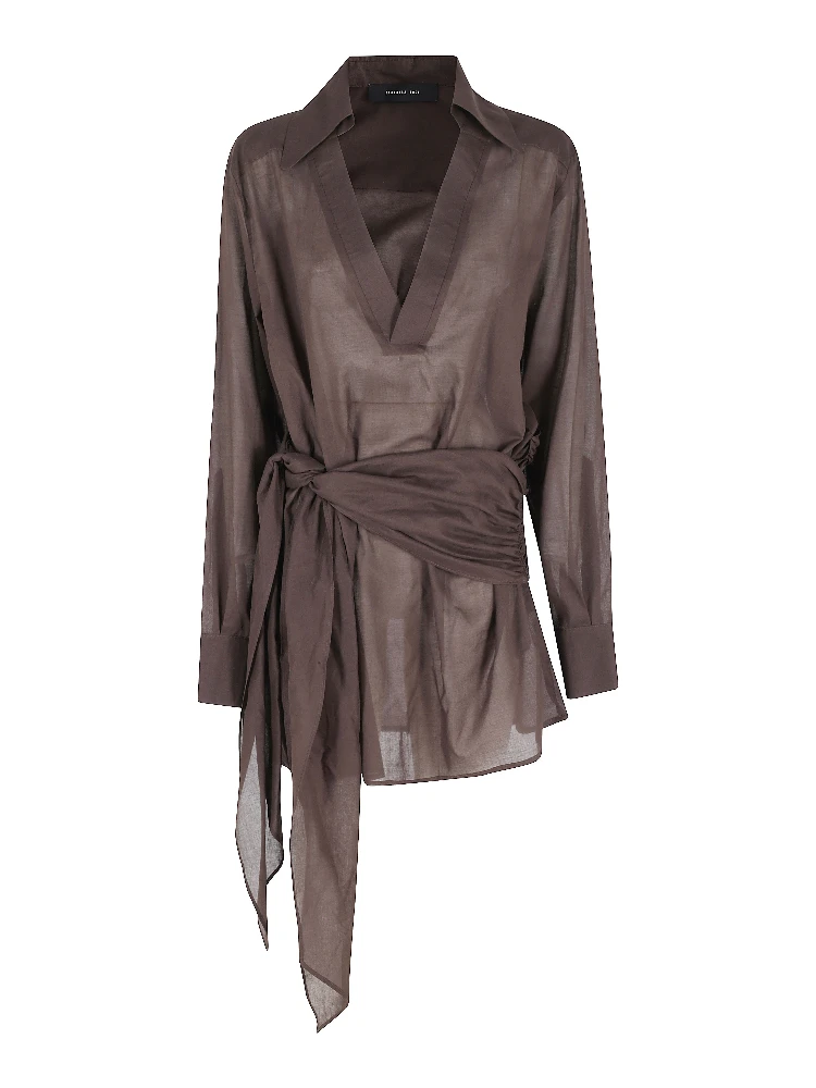 ABITO CORTO CON NODO IN MUSSOLA DI COTONE