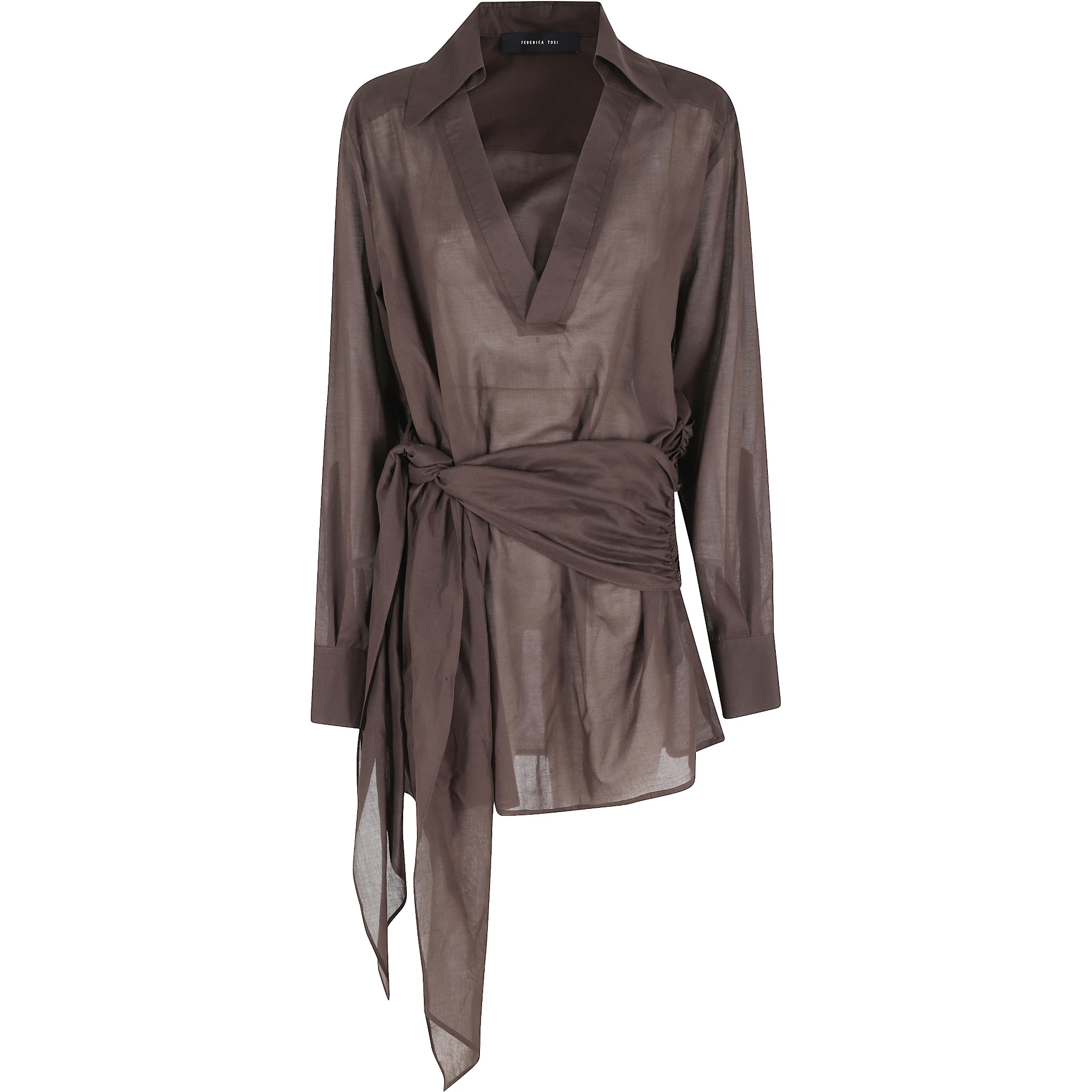 ABITO CORTO CON NODO IN MUSSOLA DI COTONE