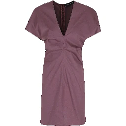 ABITO CORTO SCOLLO V IN POPELINE