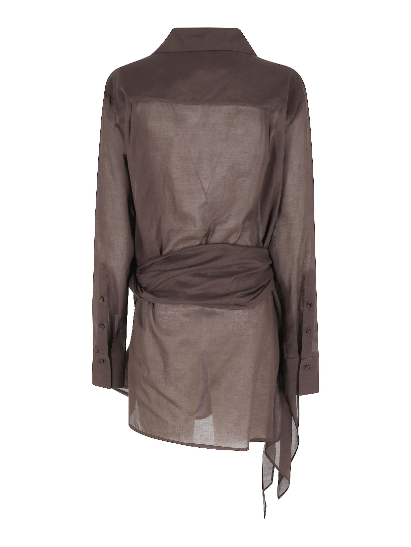 ABITO CORTO CON NODO IN MUSSOLA DI COTONE