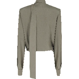 BLUSA INCROCIATA CON SCIARPINA  CREPE DE CHINE