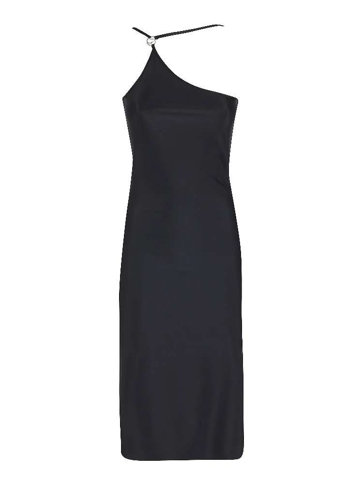 C-LOGO ONE SHOULDER DRESS