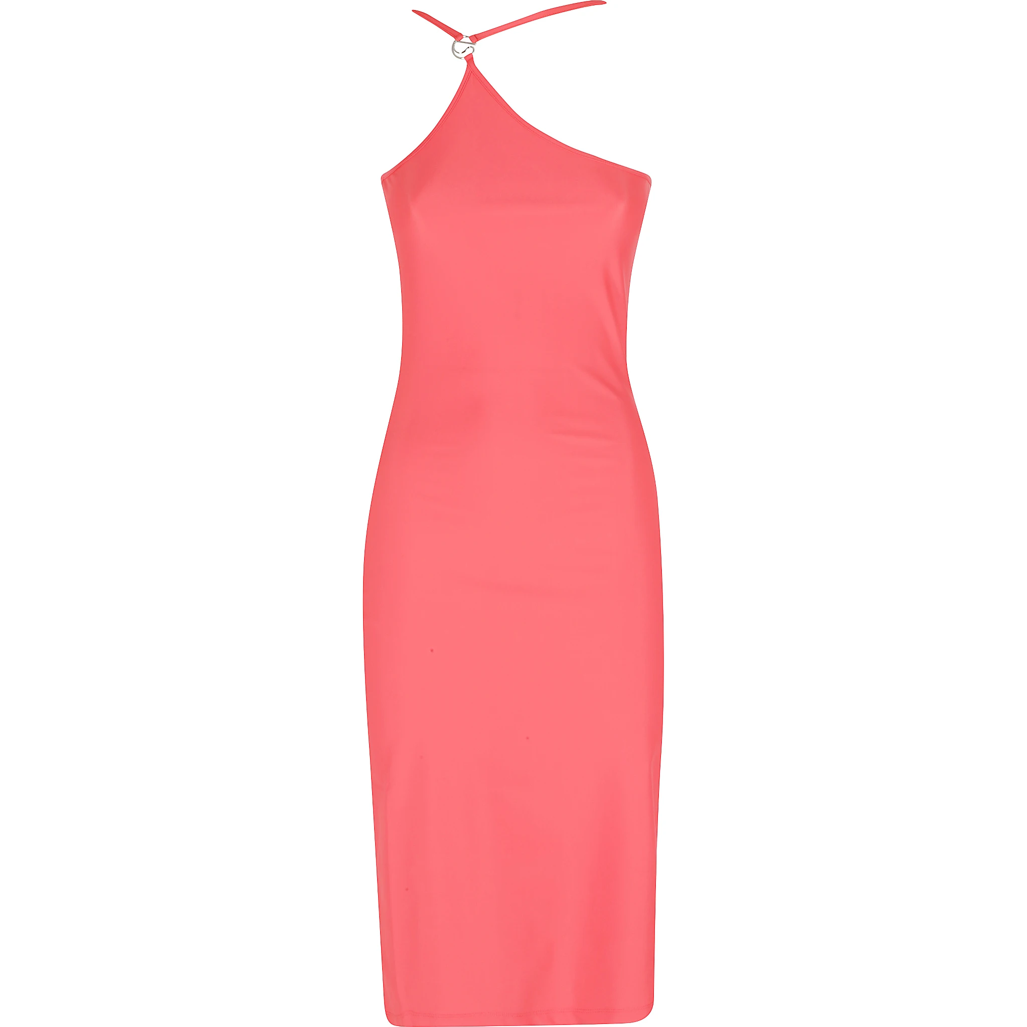 C-LOGO ONE SHOULDER DRESS