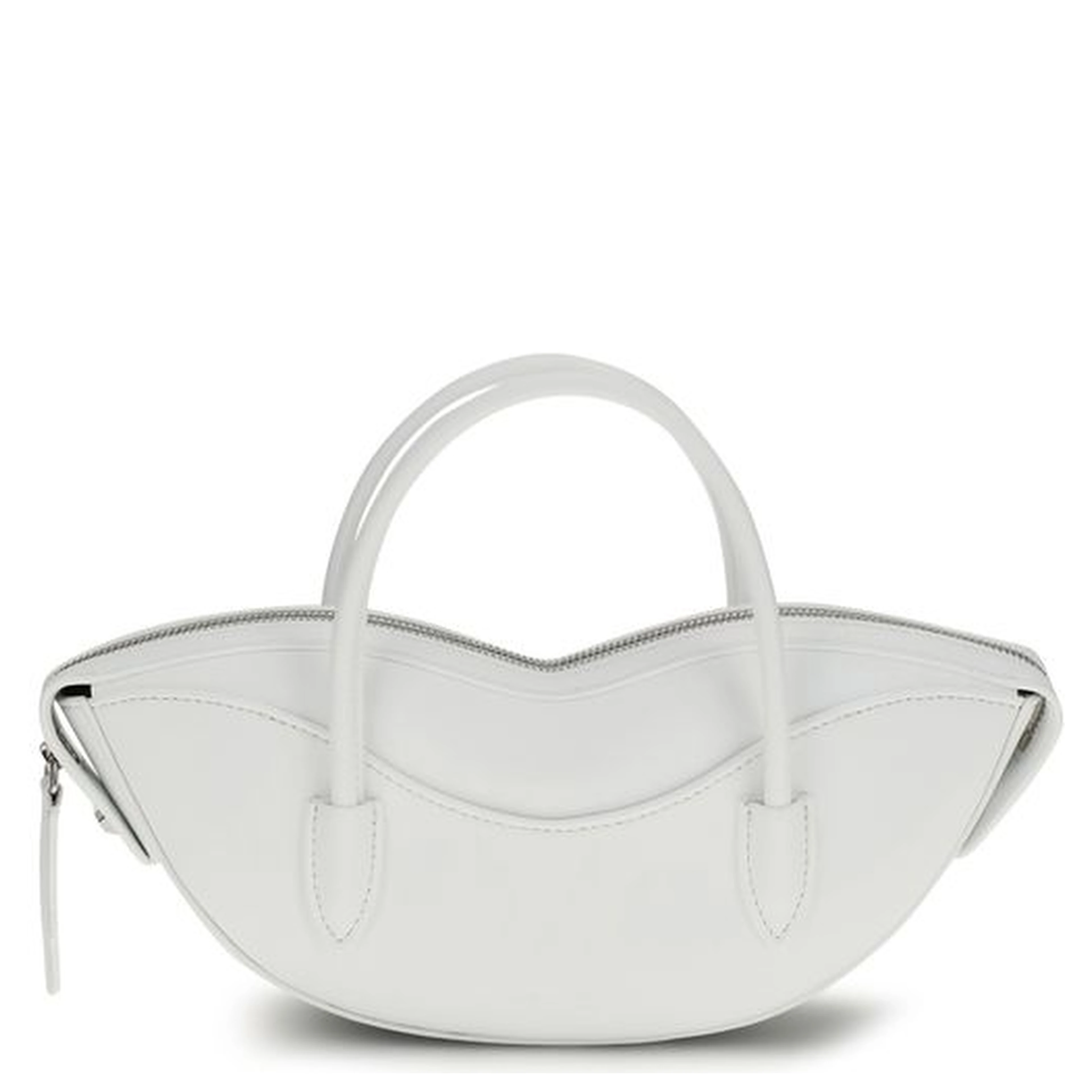 White Calf Leather Bos Taurus Handbag