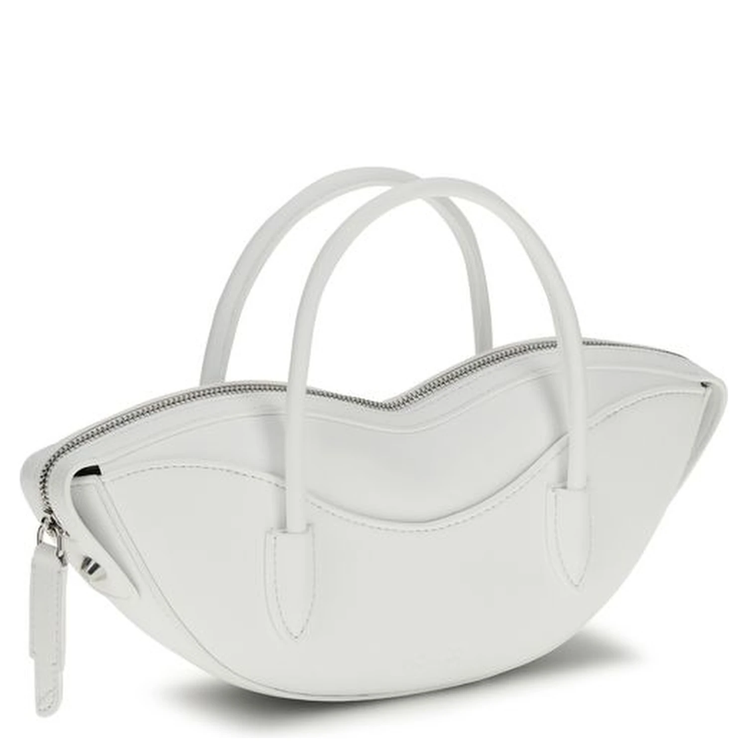 White Calf Leather Bos Taurus Handbag