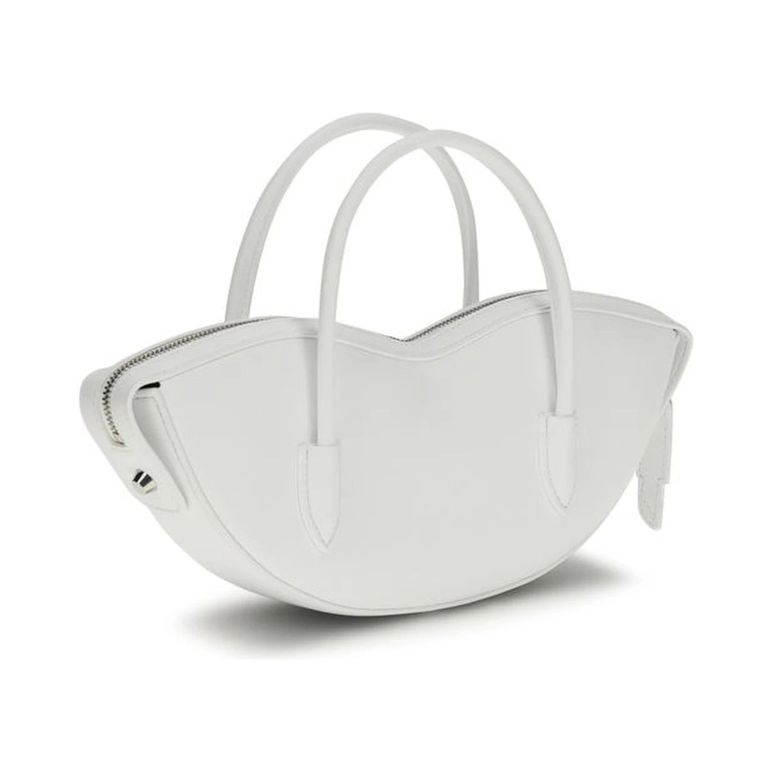 White Calf Leather Bos Taurus Handbag