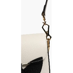 Gucci x Adidas Horsebit 1955 White Black Calfskin Leather Shoulder Bag