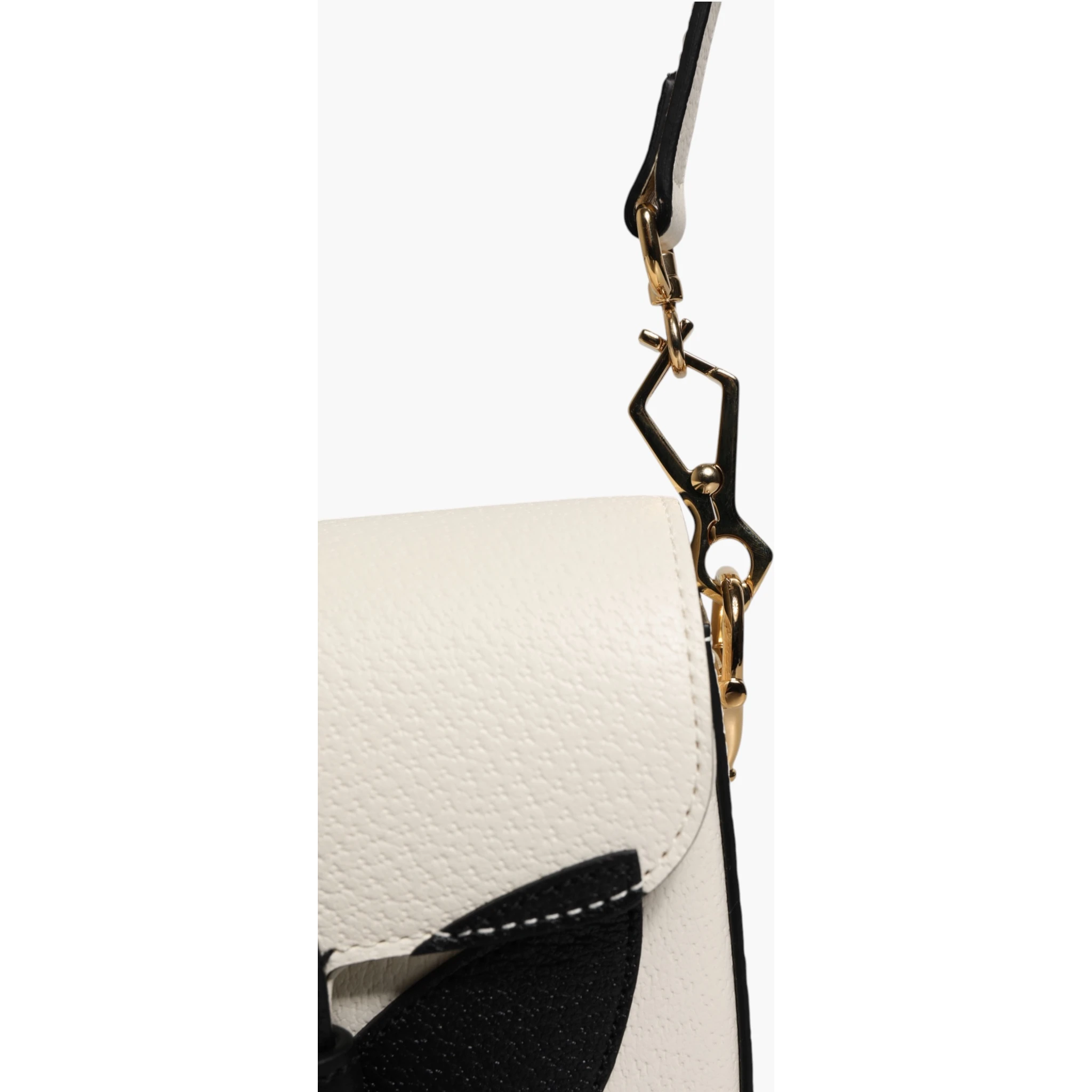 Gucci x Adidas Horsebit 1955 White Black Calfskin Leather Shoulder Bag