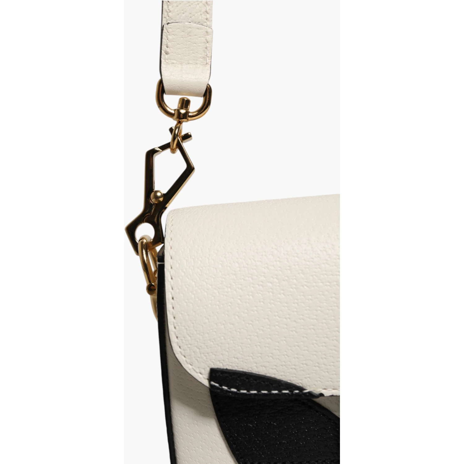 Gucci x Adidas Horsebit 1955 White Black Calfskin Leather Shoulder Bag