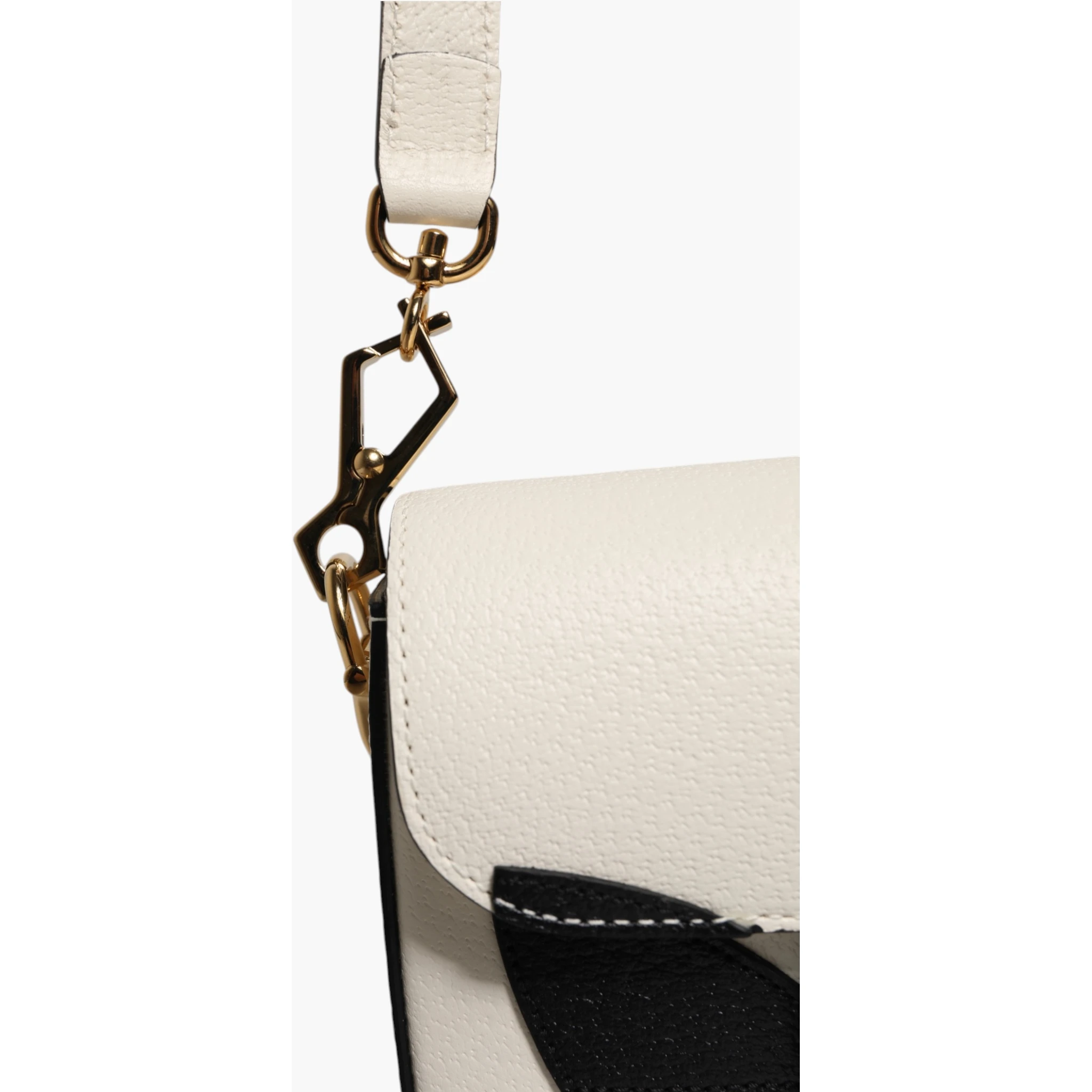 Gucci x Adidas Horsebit 1955 White Black Calfskin Leather Shoulder Bag