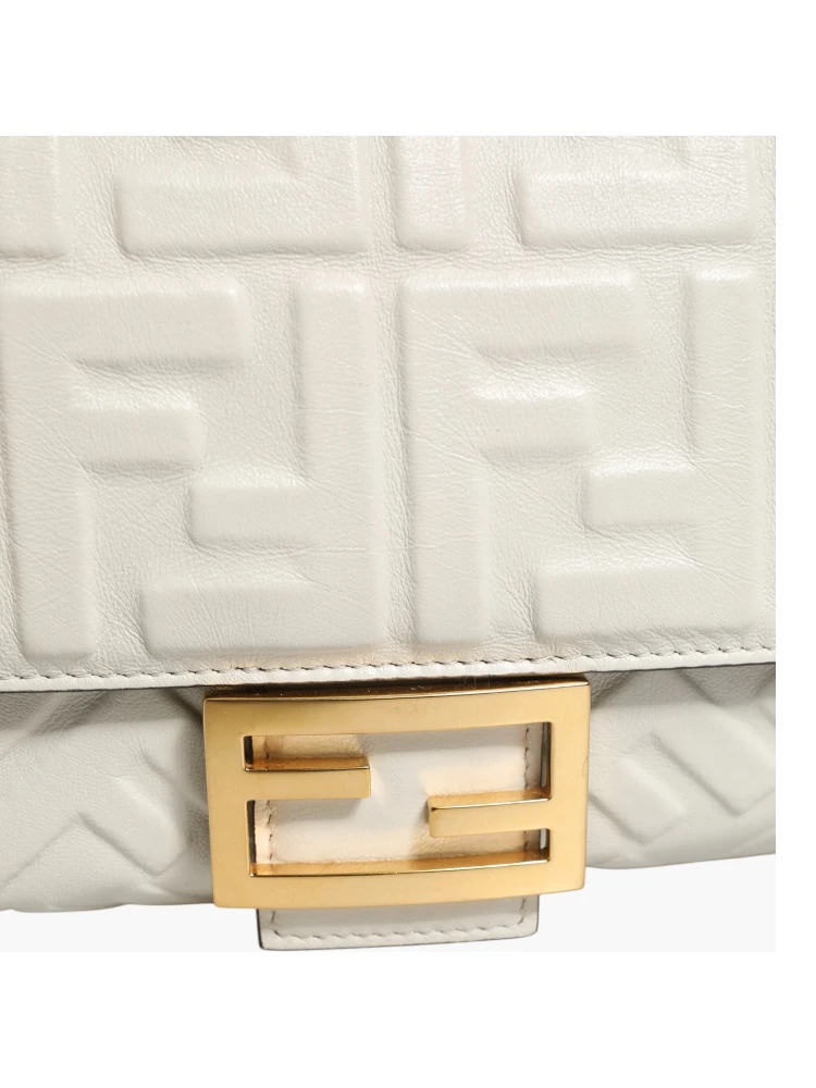 FF Embossed Baguette Nappa Leather Bag alternative