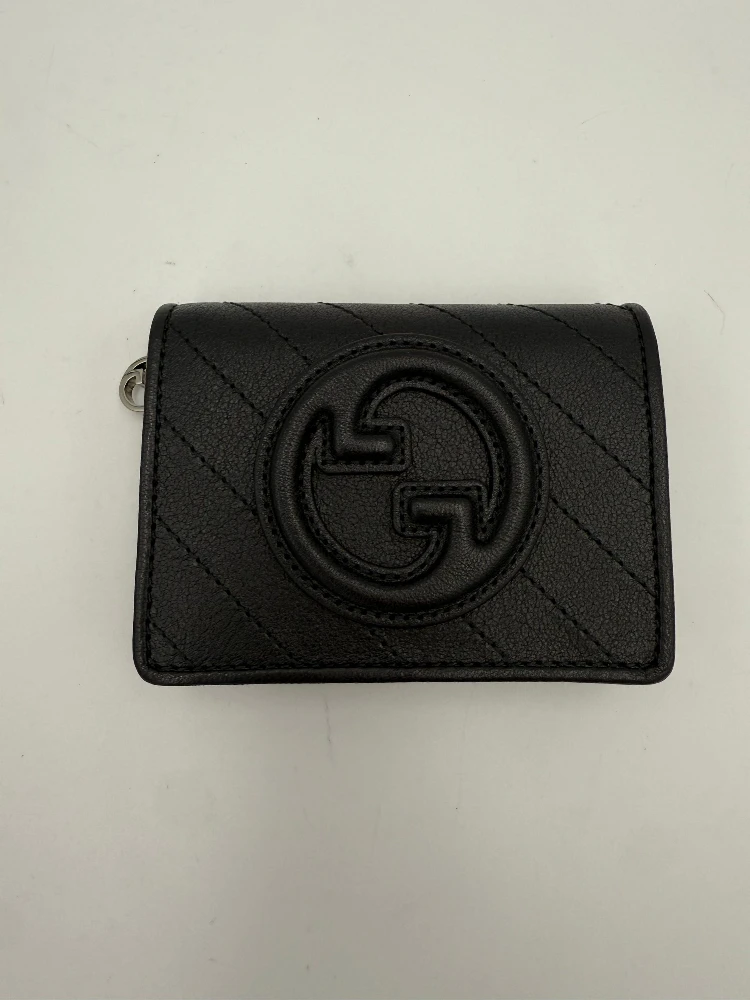 GUCCI GG BLONDIE Black Compact Wallet