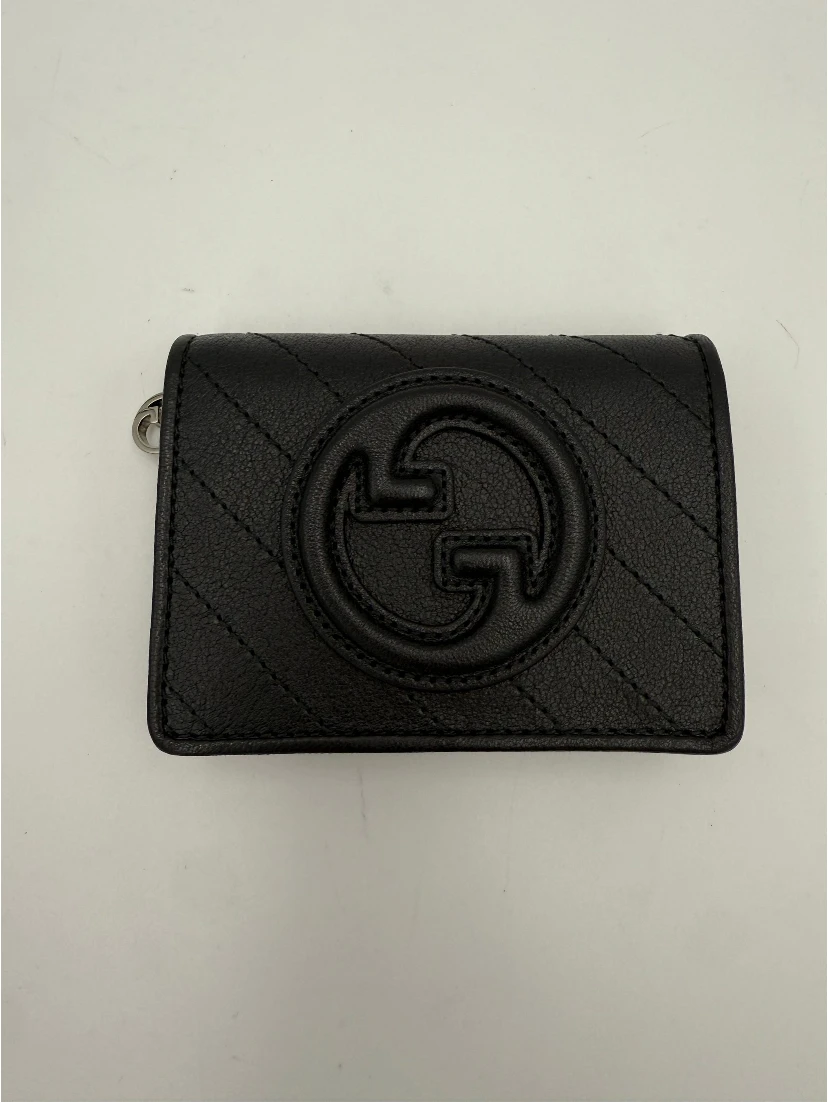 GUCCI GG BLONDIE Black Compact Wallet