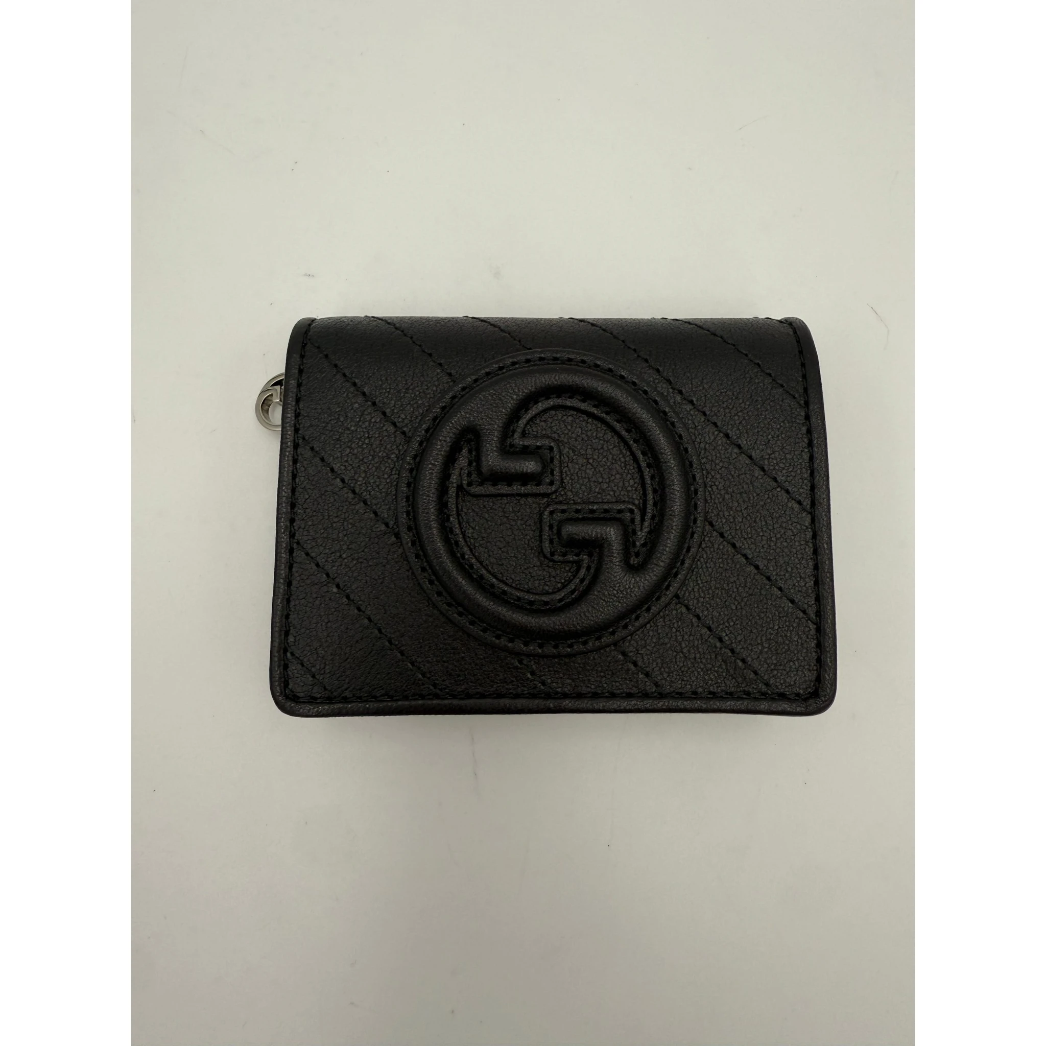 GUCCI GG BLONDIE Black Compact Wallet