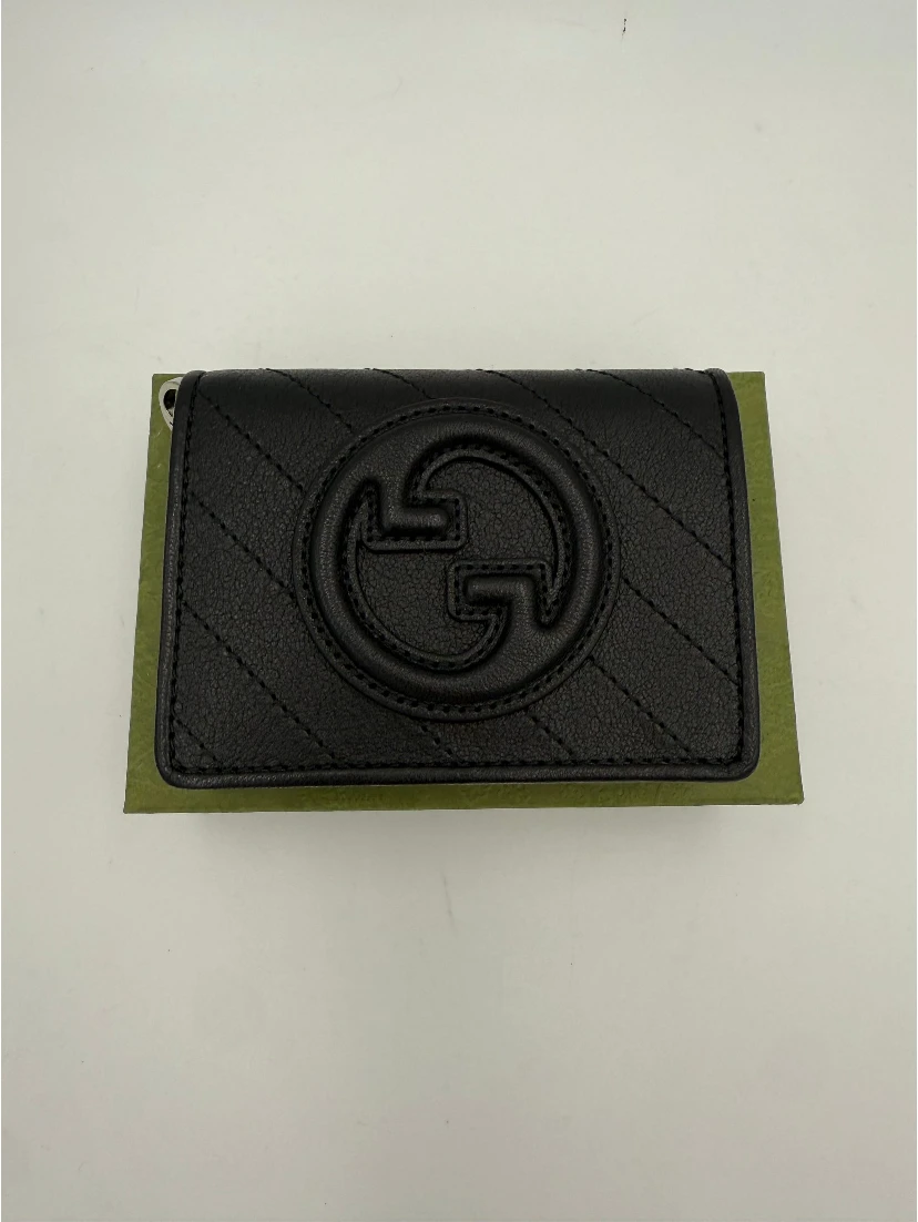 GUCCI GG BLONDIE Black Compact Wallet